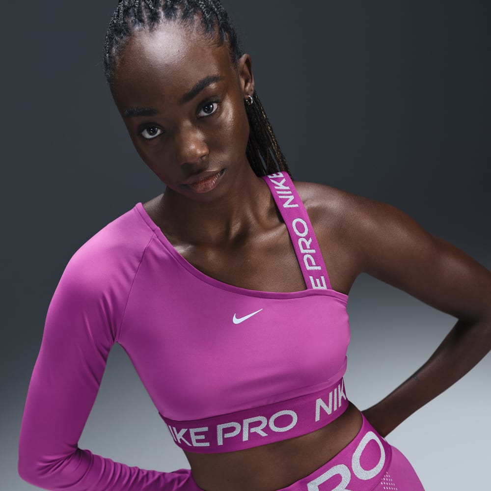 Nike Impact Strappy Sports Nike 2025 Nike Neon Pink Sports Bra