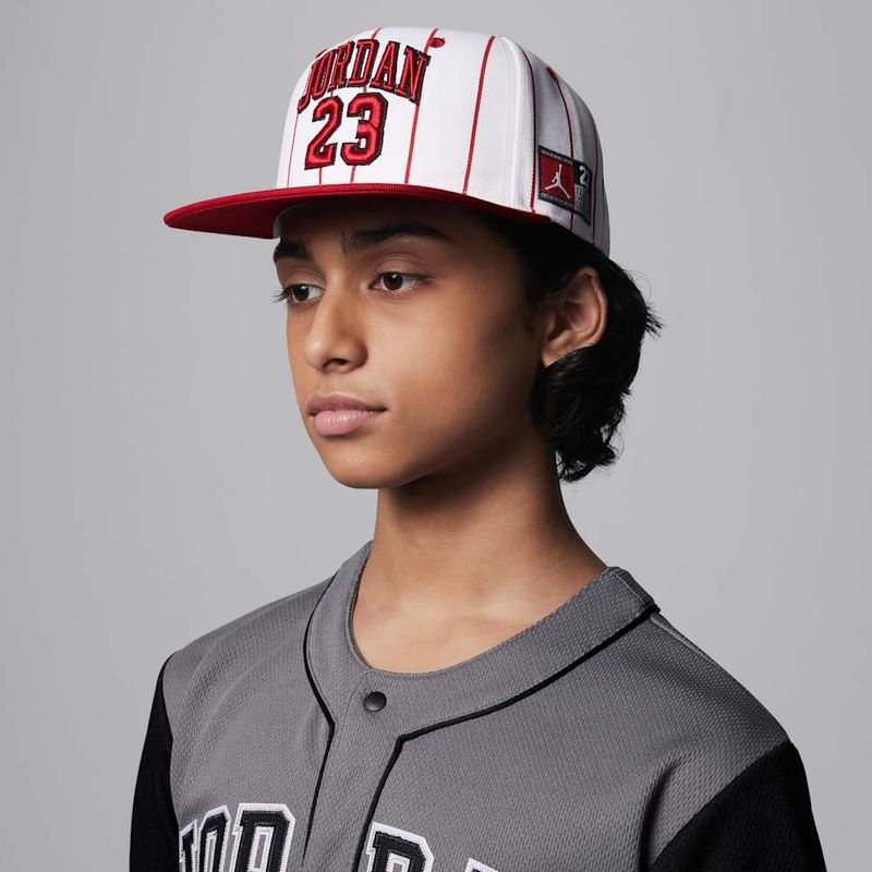 Gorra-con-visera-plana-Jersey-para-niños-talla-grande